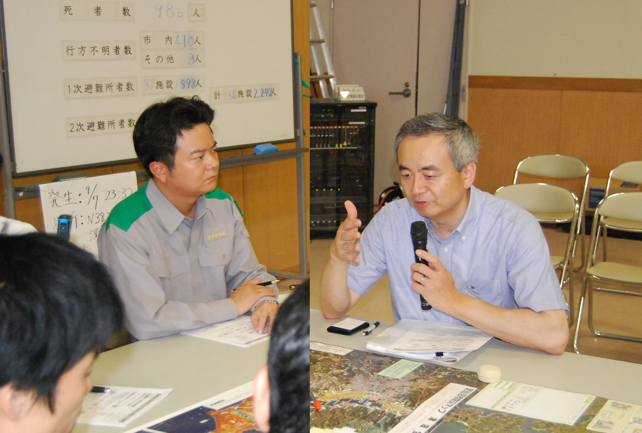 東日本大震災後、気仙沼市長より要望を受ける